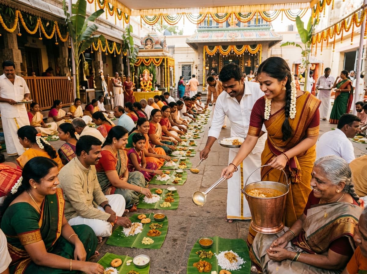 Sacred Annadanam Maha Prasada
