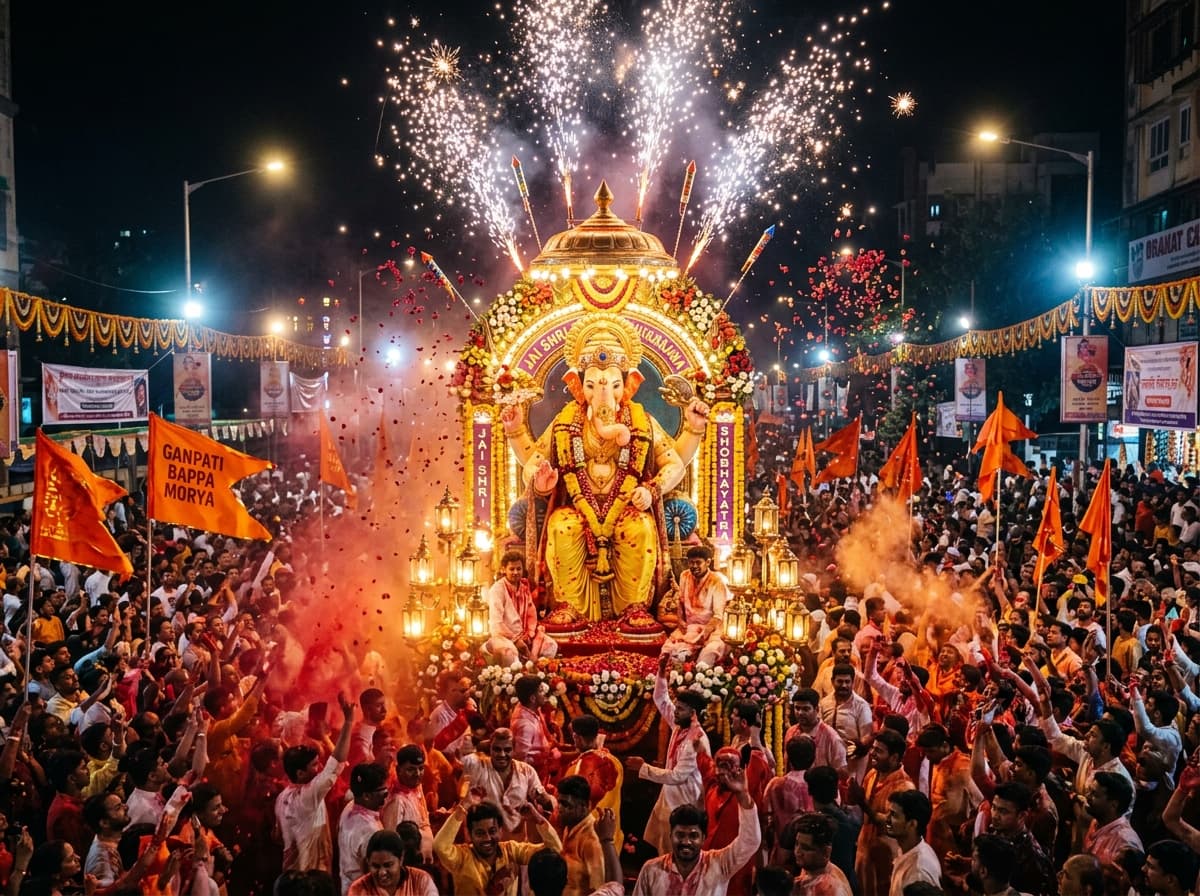 Grand Visarjana Shobhayatra Procession